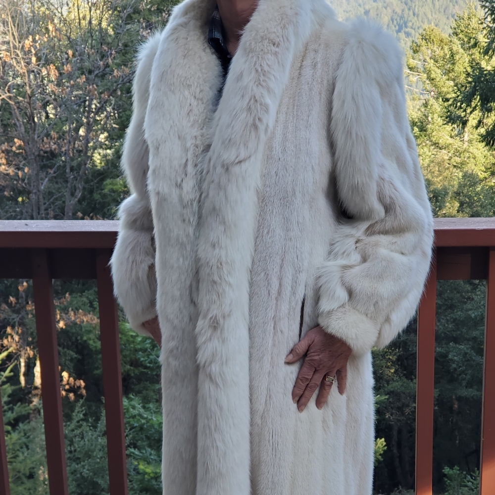 Full Length Blush Mink Coat by Edd Jacobs, Somper